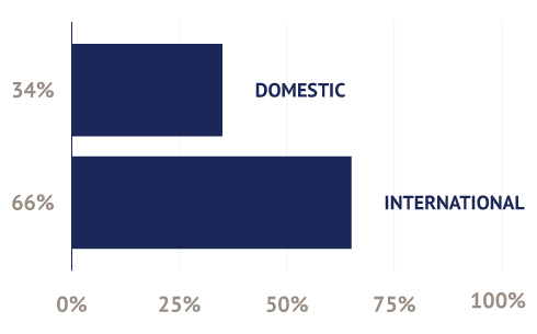 FT MS Domestic vs. International
