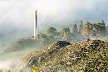 Pepperdine cross tower on Malibu Campus