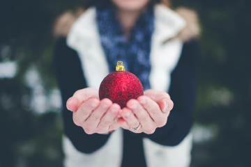 Gift in hand
