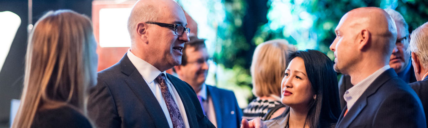 Healthcare leaders in discussion