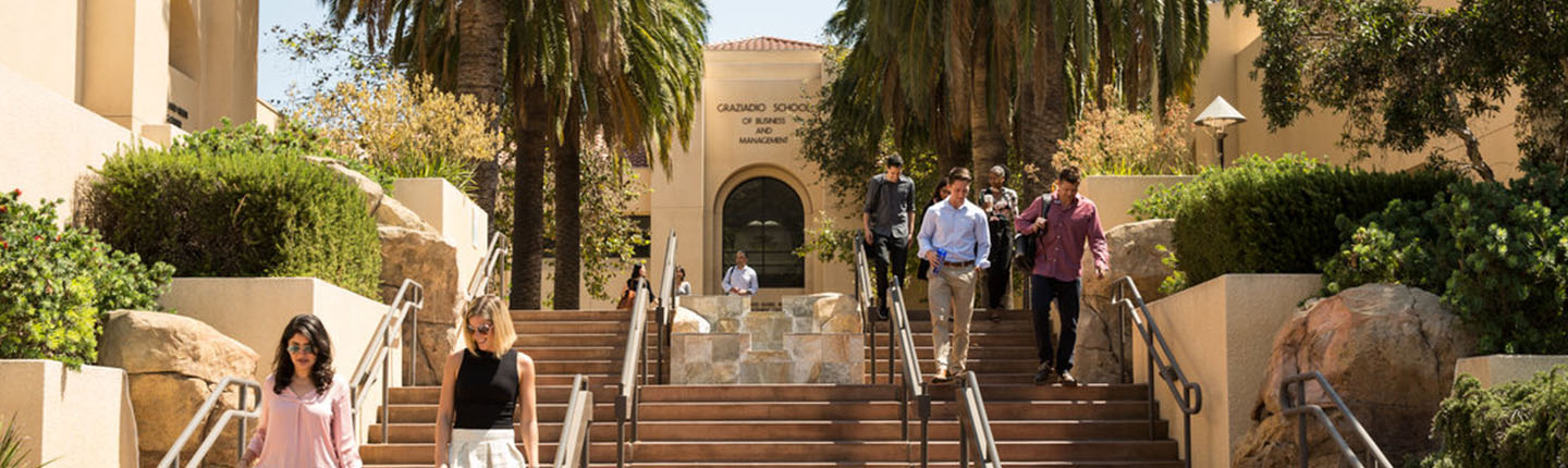 MBA students on Malibu campus
